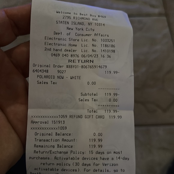 Best Buy Gift Card Worth $119.99 - Picture 2 of 2